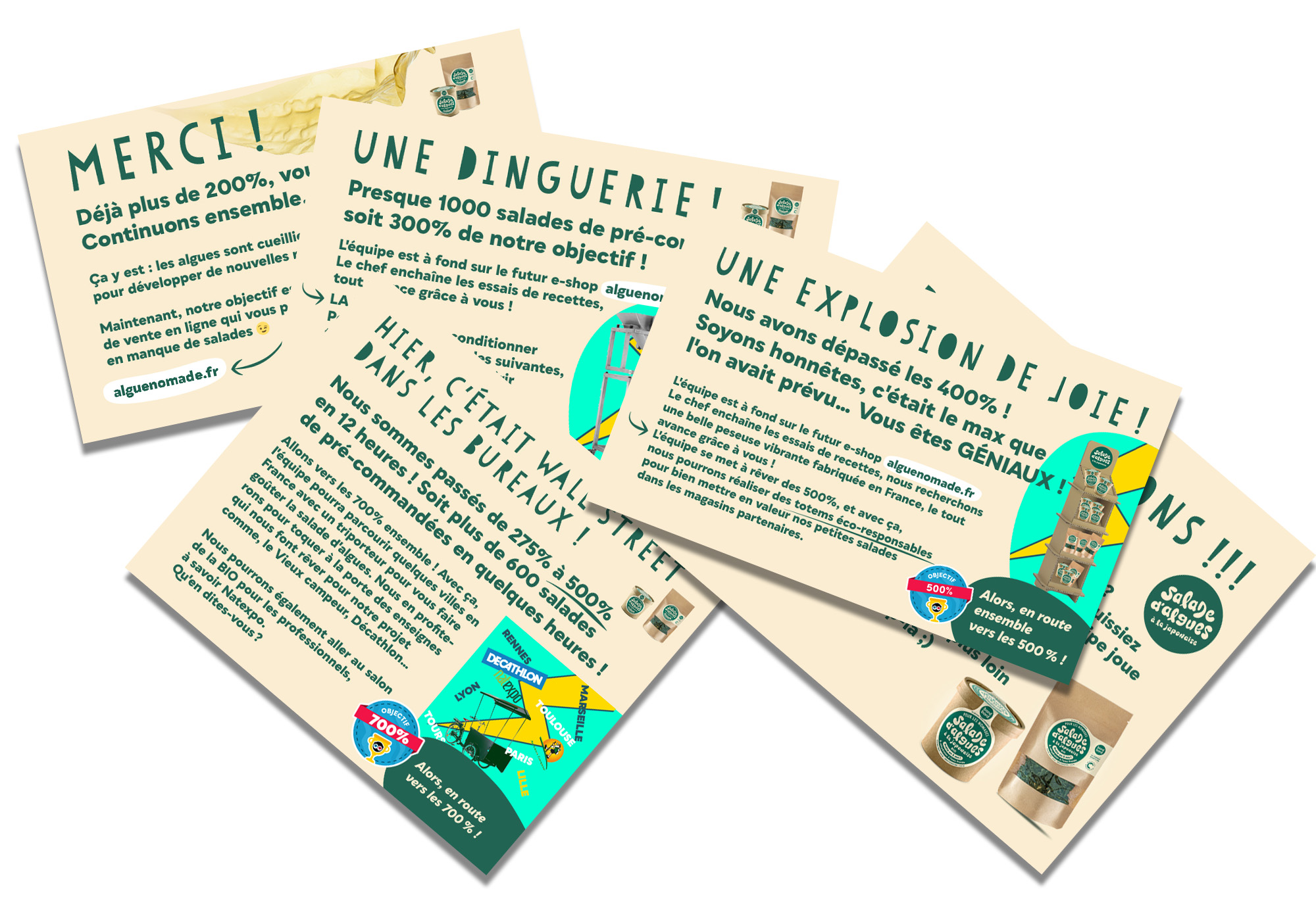 Nos différents palliers