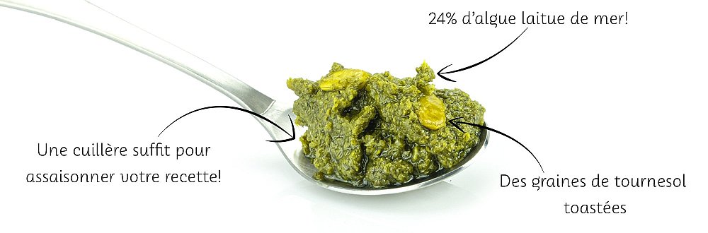 Pesto vert aux algues
