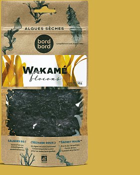 Algue bio wakamé bord à bord