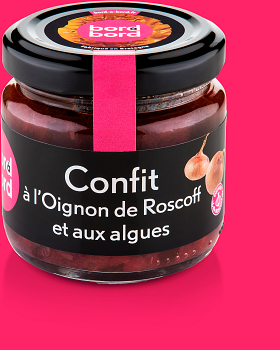 Confit d'oignons de roscoff aux algues