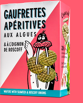 Gaufrettes apéritives aux algues bio