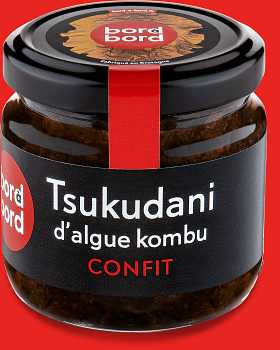 Tsukudani de kombu bio bord à bord